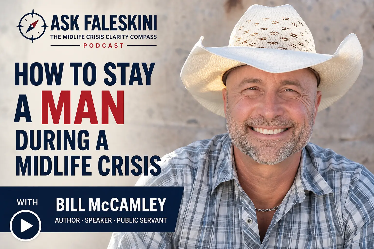 Ask Faleskini interview with Bill McCamley about men and the challenges of navigating a midlife crisis