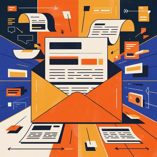 Editorial illustration representing long-form writing, publishing, and Substack updates